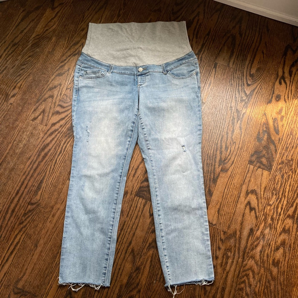 Thyme Denim - Women's Thyme Maternity Jeans Size L Blue